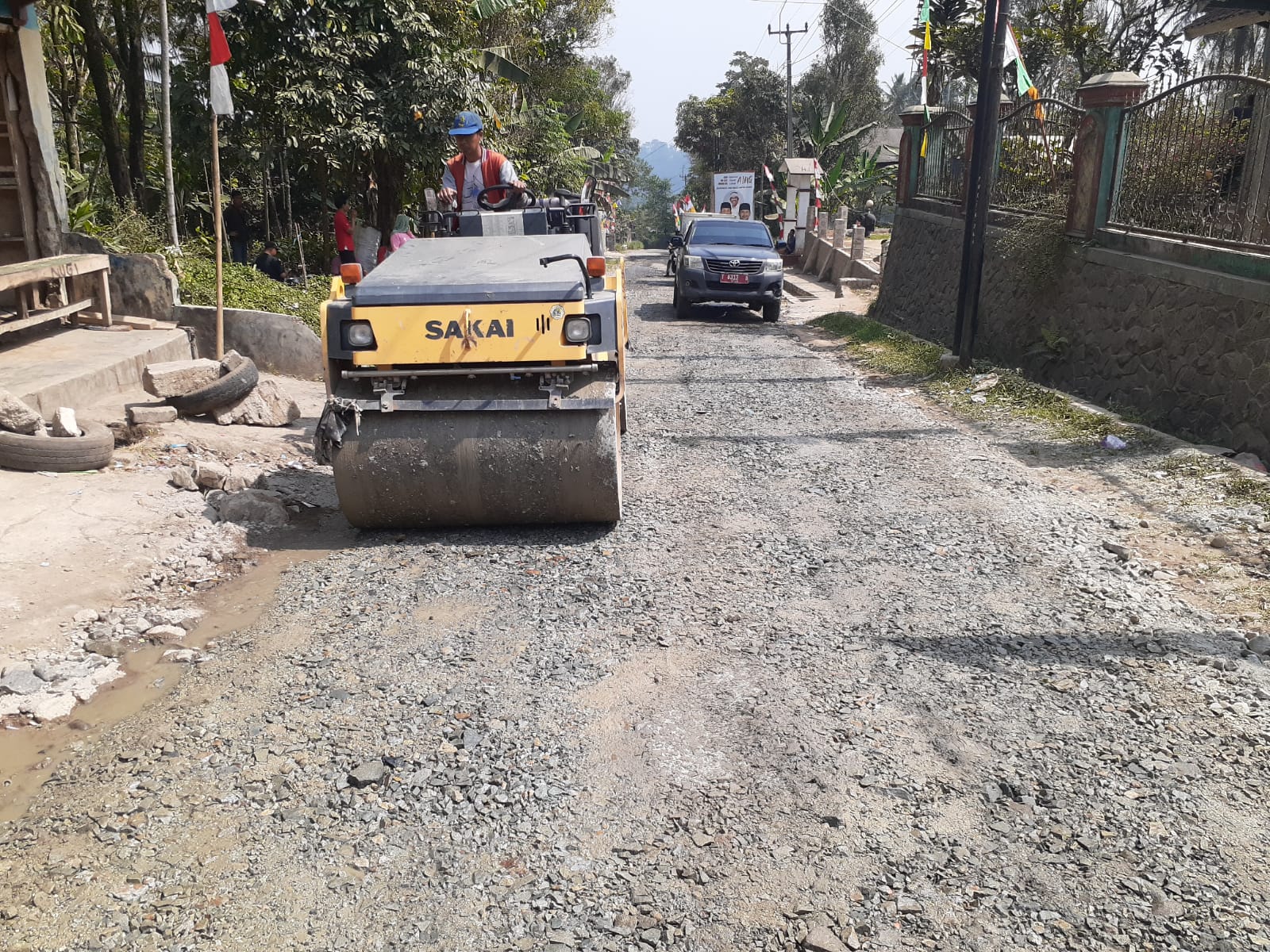 Pemkab Purwakarta Garap Perbaikan Akses Ruas Jalan Linggarsari Pasanggrahan